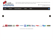 Tablet Screenshot of lujormaquinaria.com